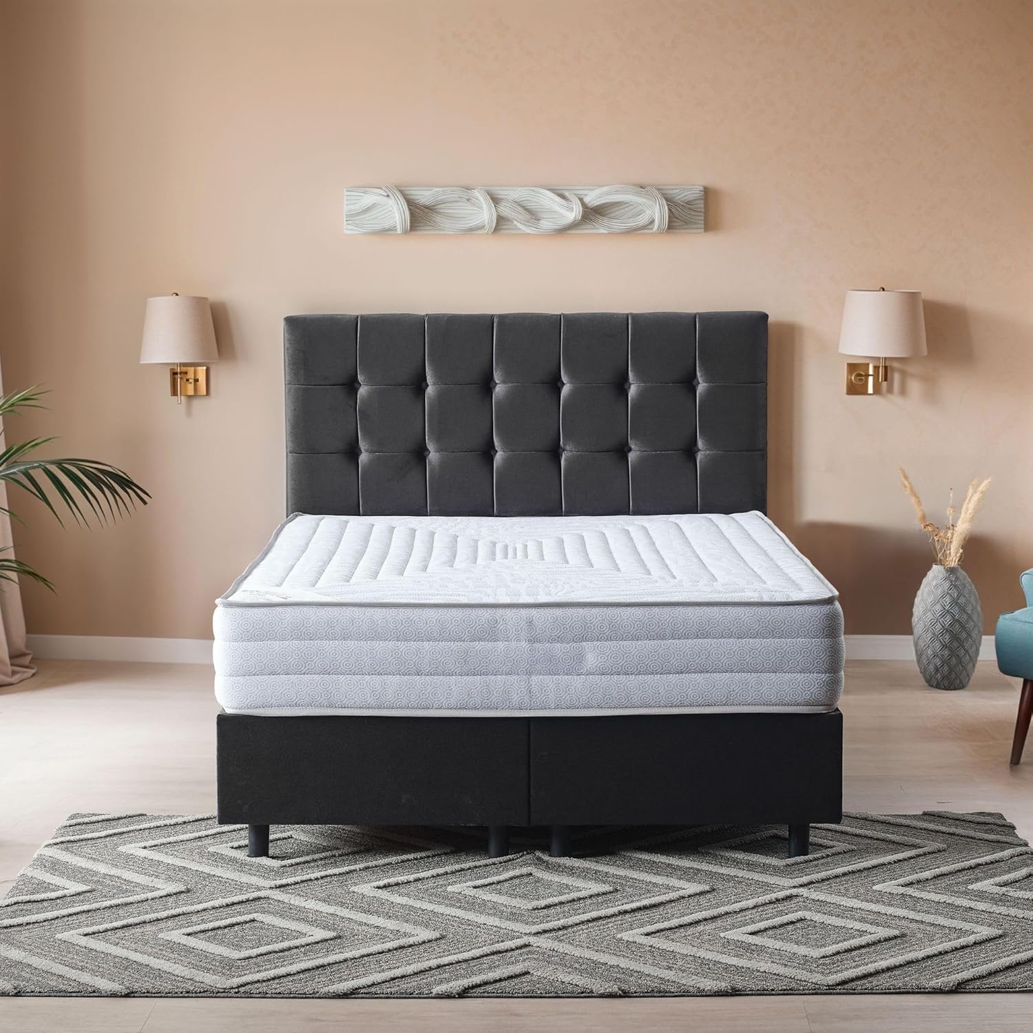 Ottomanson Queen 11 in Safari Firm Hybrid Mattress for Comfort
