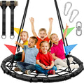 Spider Web Tree Swing 43in Round Outdoor Saucer Swing - Family Fun
