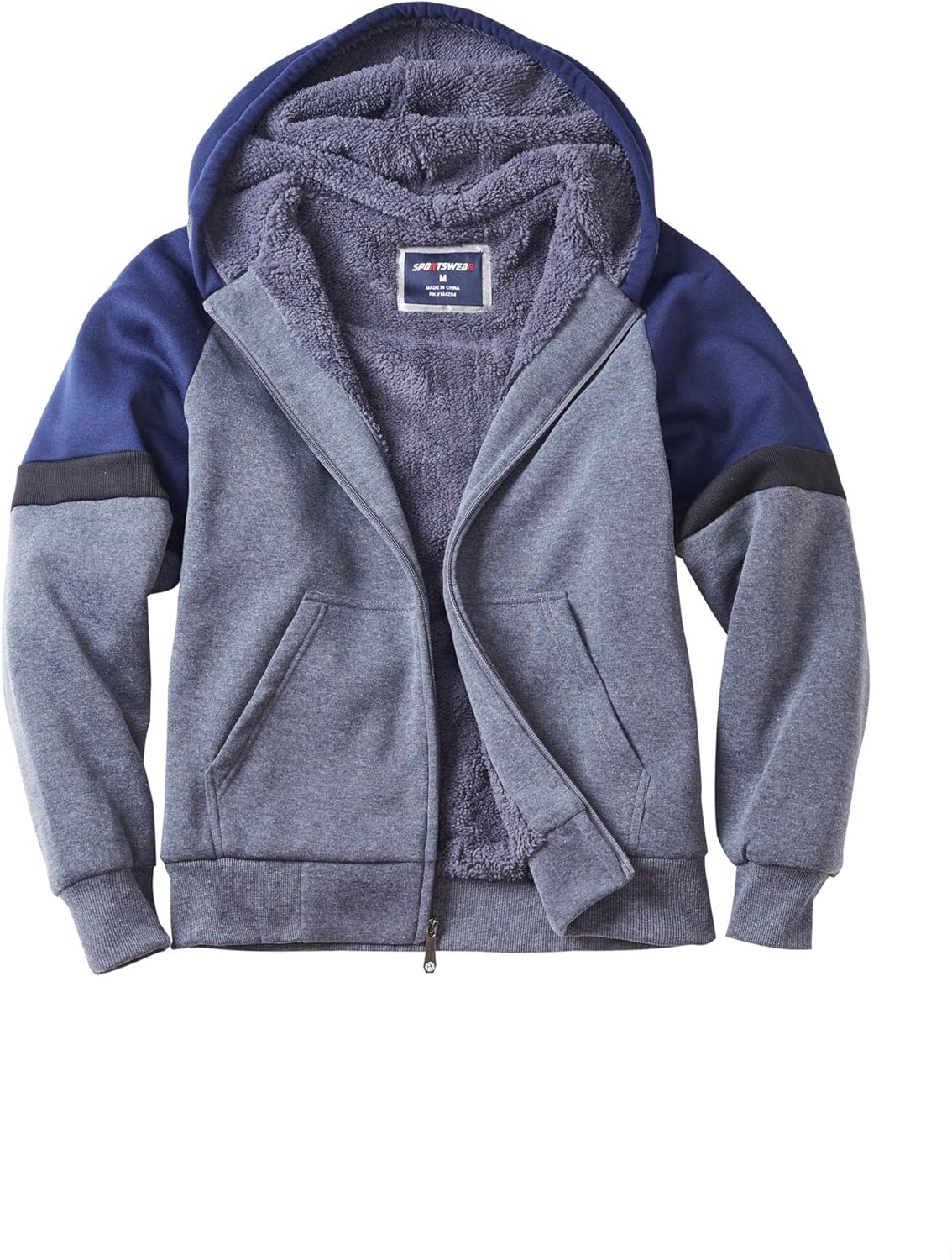 Heavyweight Sherpa Hoodies for Men - Warm Winter Sweatshirts