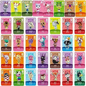 36Pcs Mini NFC Animal Villagers Cards for Fun and Games