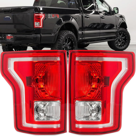 Driver and Passenger Side Tail Lights for 2015-2017 Ford F-150