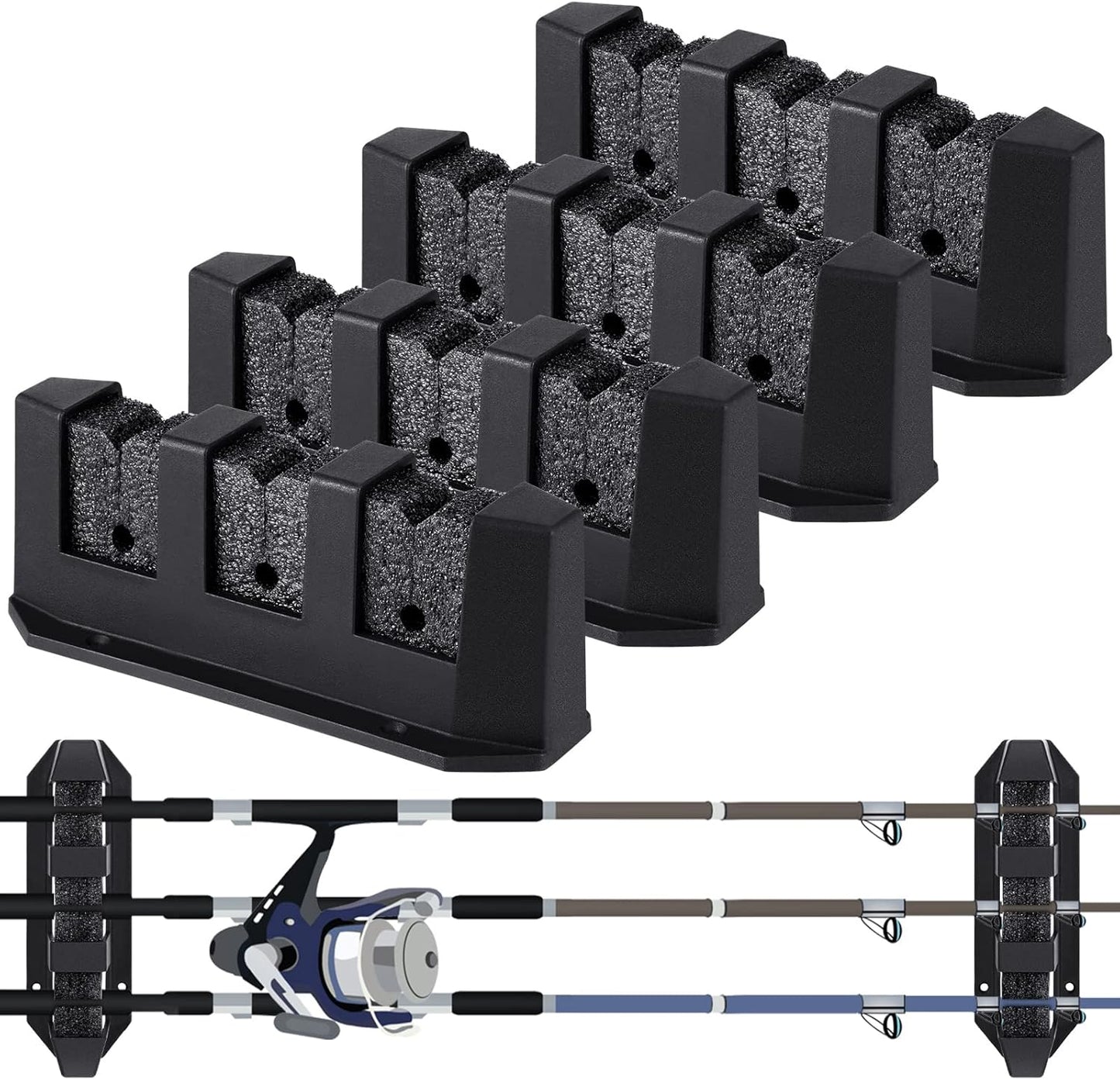 Wall-Mount Fishing Rod Rack: Organize Your Gear Easily!