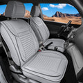 LINGVIDO Car Seat Covers Breathable Waterproof Faux Leather - Front