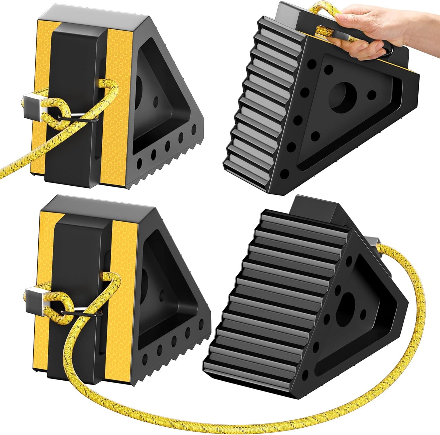 Heavy Duty Wheel Chocks for Trailers, RVs, and Trucks