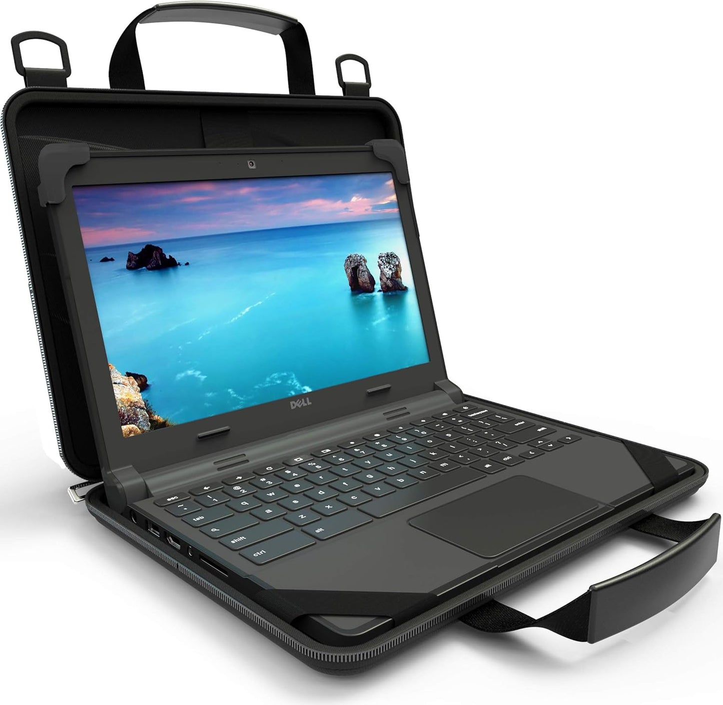 11-11.6 Inch Chromebook Protective Hard Case with Strap and Handles