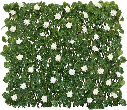 Expandable Faux Ivy Privacy Fence Screen for Outdoor Decor