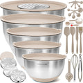 Stainless Steel Mixing Bowls with Lids Set for Every Kitchen