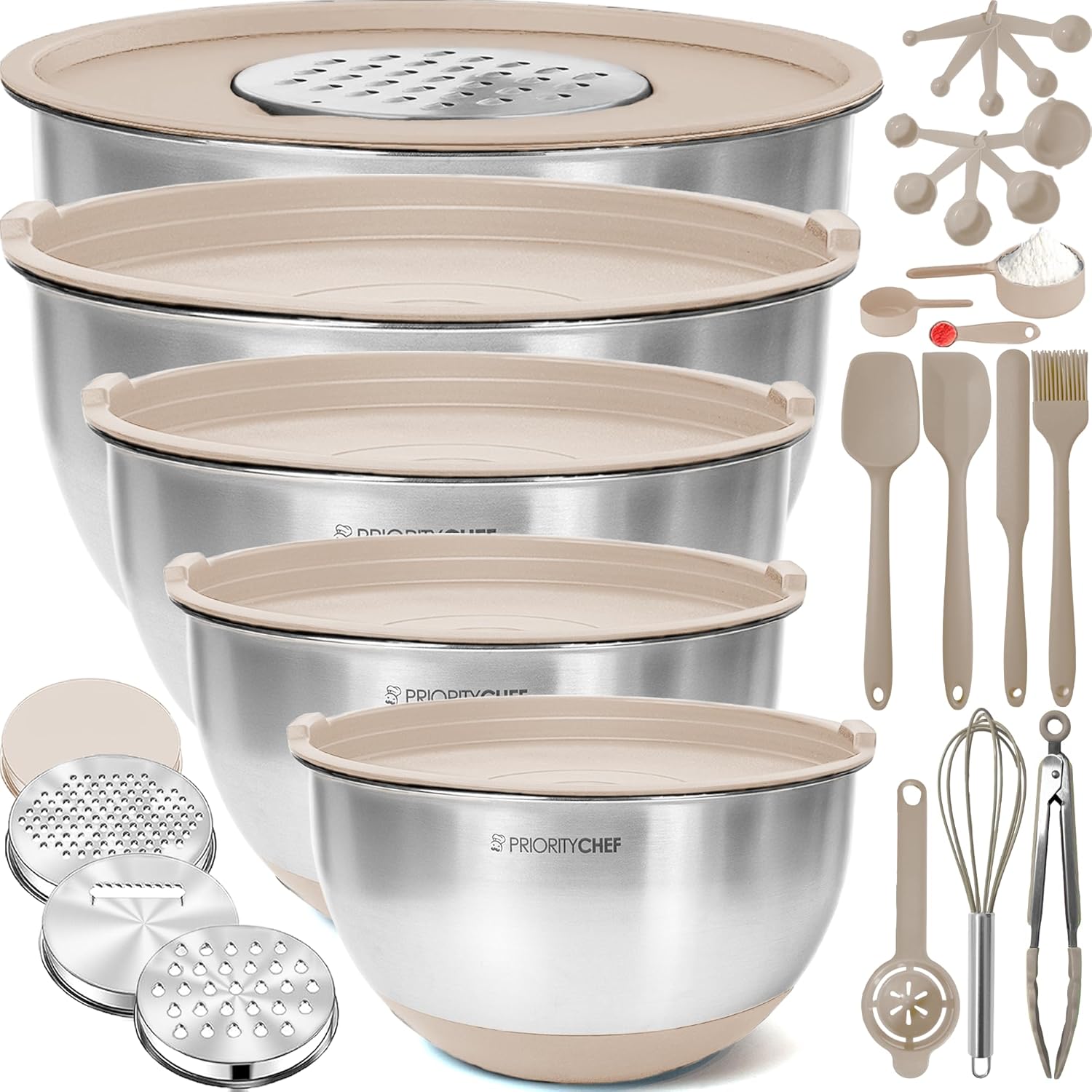 Stainless Steel Mixing Bowls with Lids Set for Every Kitchen