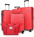 Cosbarn Luggage Sets 5 Piece Carry On Set - Durable PP Hardshell