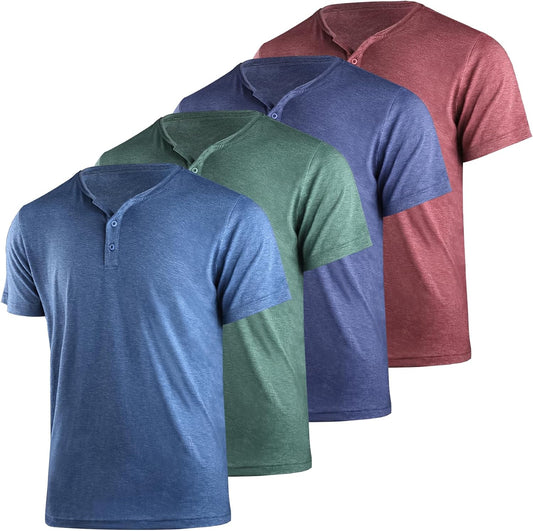 Liloak Henley T-Shirts Pack for Men - Stylish and Comfortable