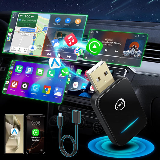 Wireless CarPlay Adapter: 2-in-1 Upgrade for Easy Driving