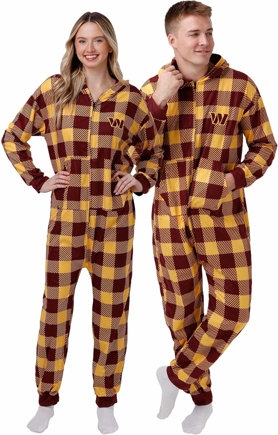 FOCO NFL Team Logo Pajamas One Piece Onsie for Ultimate Comfort