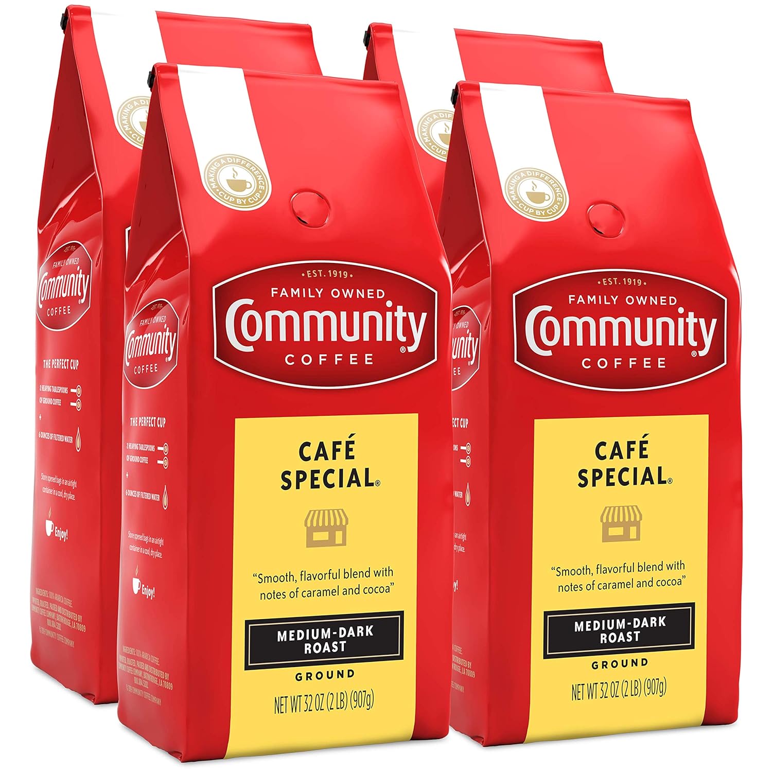 Community Coffee Cafe Special Blend Ground Coffee, 32 Ounce Bag