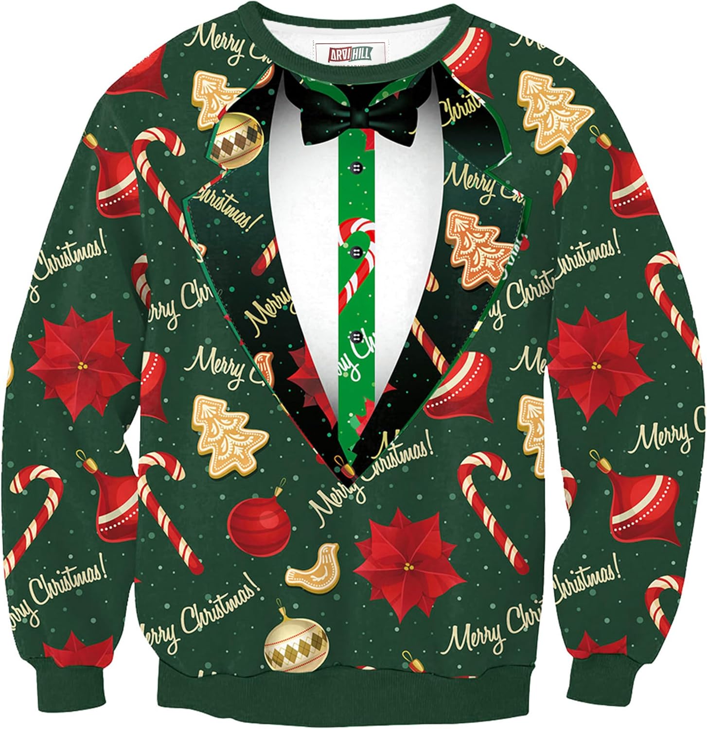Arvilhill Men's Ugly Christmas Sweatshirt for Holiday Fun