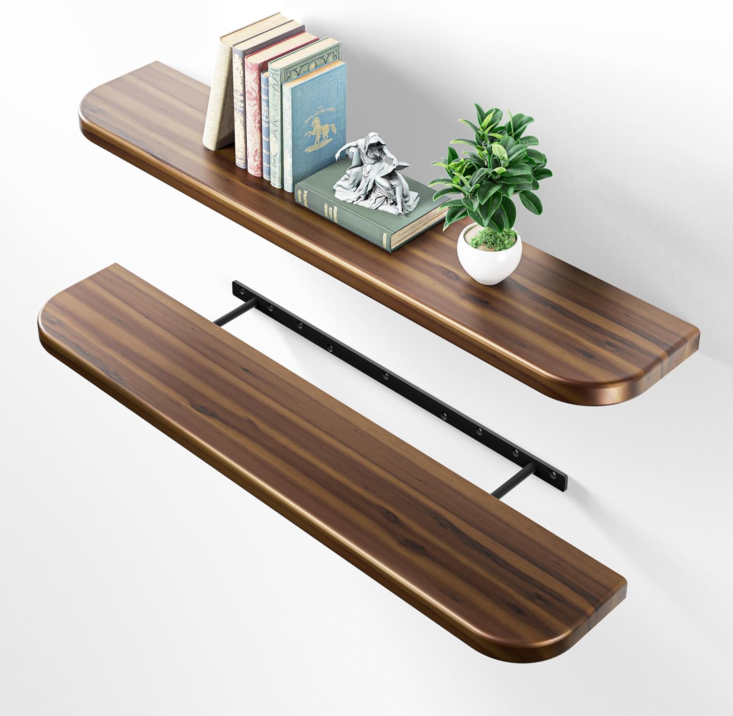 BATODA Set of 2 36 Acacia Floating Shelves for Stylish Decor