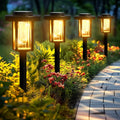 GIGALUMI Solar Outdoor Lights for Pathway and Garden Decor