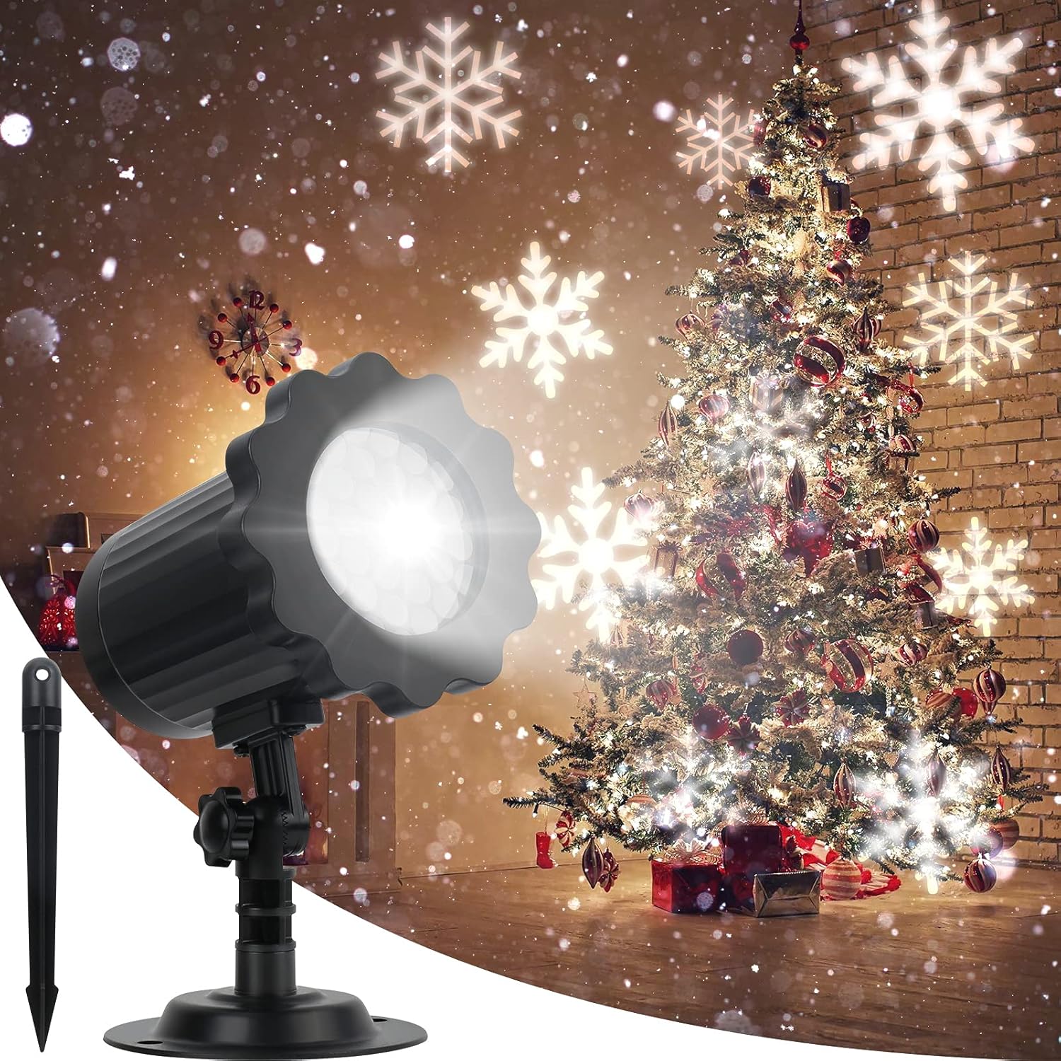 360 Snowflake Light Projector by Avokadol