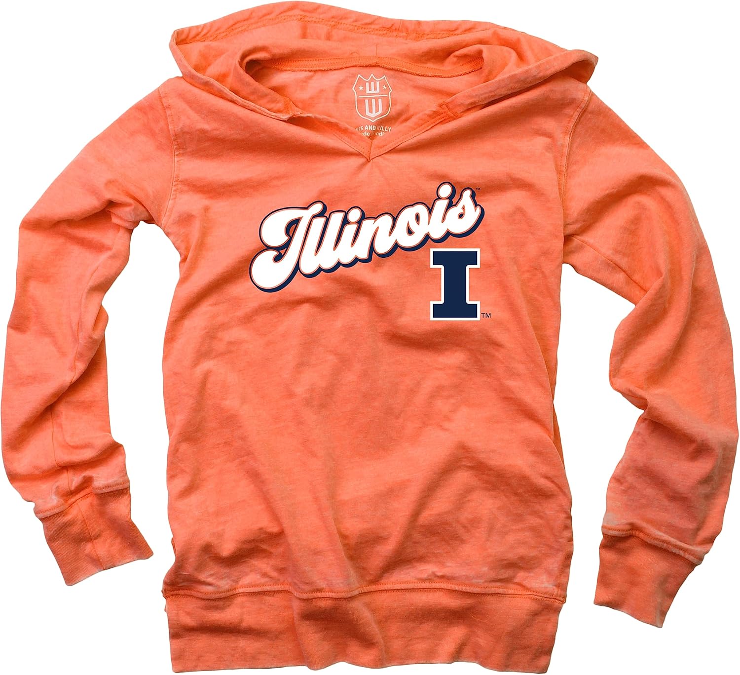 NCAA Girls V-Neck Hoodie Tee by Wes and Willy for Comfort
