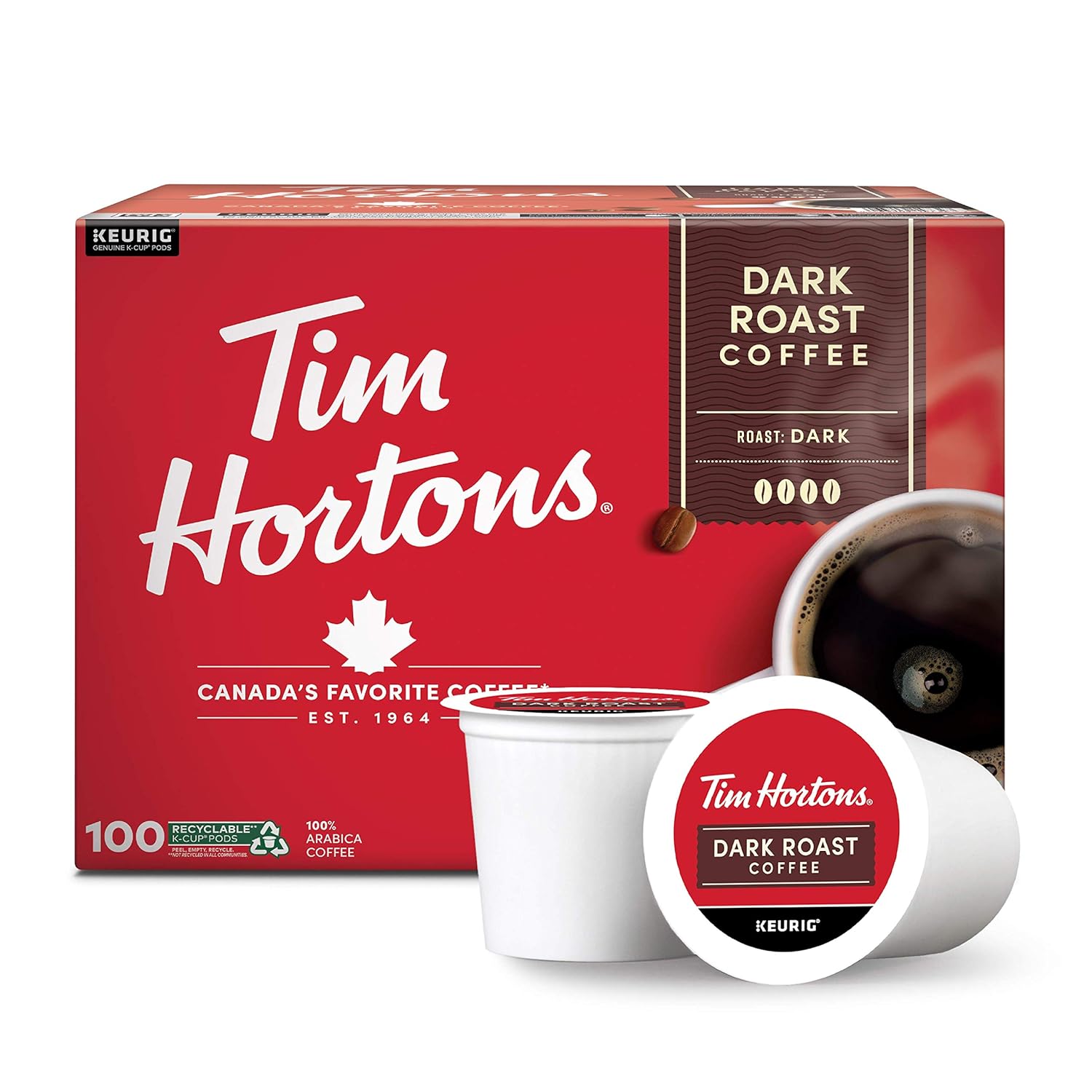 Tim Hortons Dark Roast K-Cups - Bold Brew Bliss