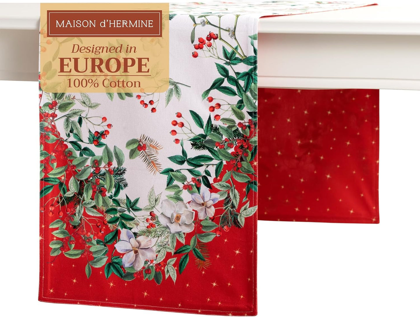Maison d' Hermine 100% Cotton Table Runner for Home Decor
