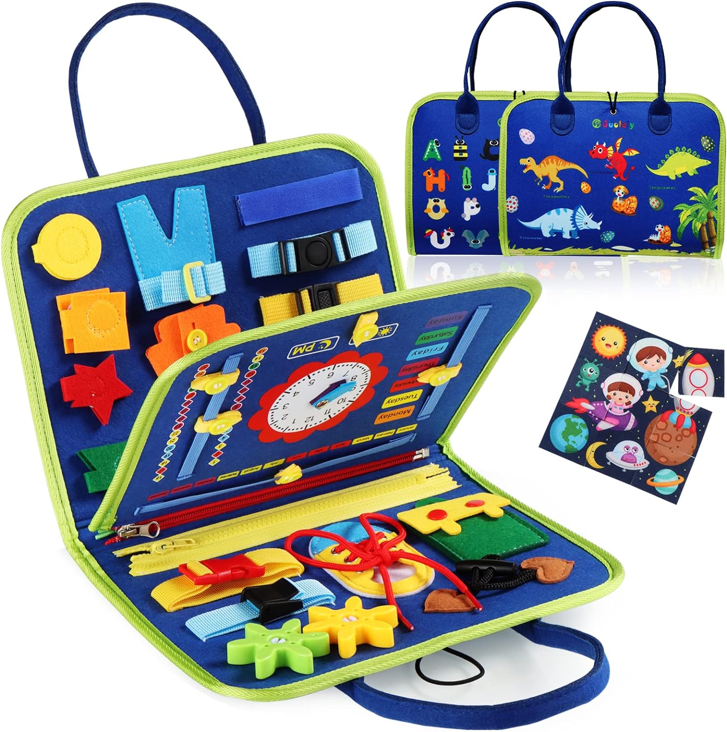 Montessori Busy Board - Sensory Skill Development