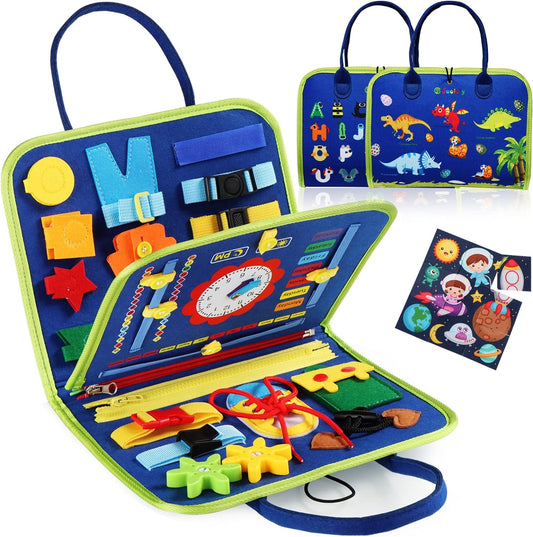 Montessori Busy Board - Sensory Skill Development