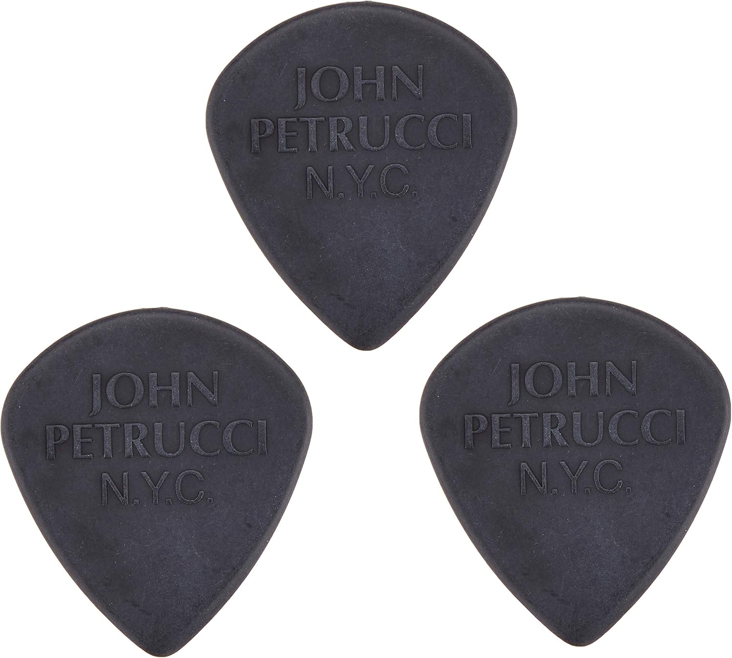 John Petrucci Primetone Jazz III Black Guitar Picks, 3-Pack