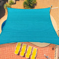 12x16 ft Sun Shade Sail Curved Turquoise - Heavy Duty 185GSM
