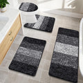 Bsmathom Bath Rug Set 4 Piece - Soft, Absorbent Non-Slip Mats