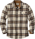 100% Cotton Men's Flannel Shirt - Classic Button Down Casual Fit