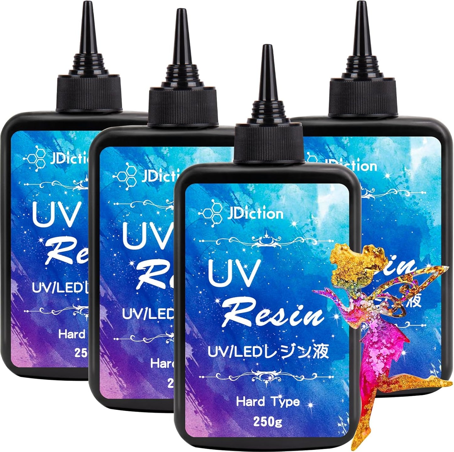 JDiction 1000g UV Resin Kit for Jewelry Making and Crafts