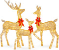6.5ft 3-Piece Lighted Christmas Deer Family Set - Outdoor Yard Decor