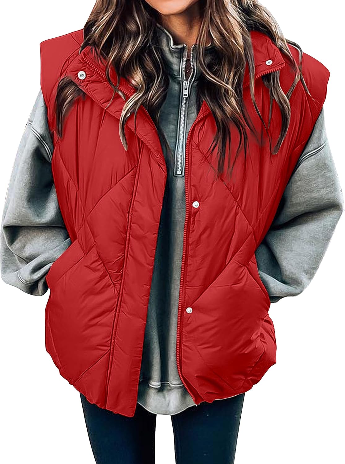 MEROKEETY Women's 2024 Winter Puffer Vest for Cozy Warmth