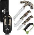 Mossy Oak Field Dressing Kit 4 Pc Camo Hunting Knife Set - Field Ready