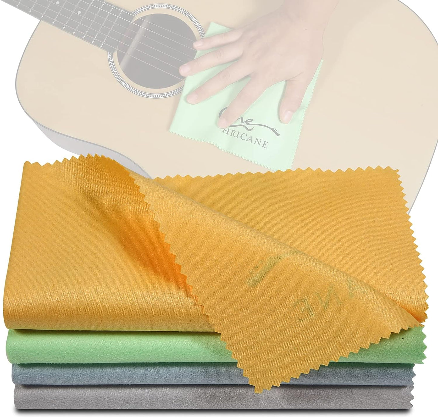 Hricane Ultrafine Guitar Cleaning Cloths - 4 Pack