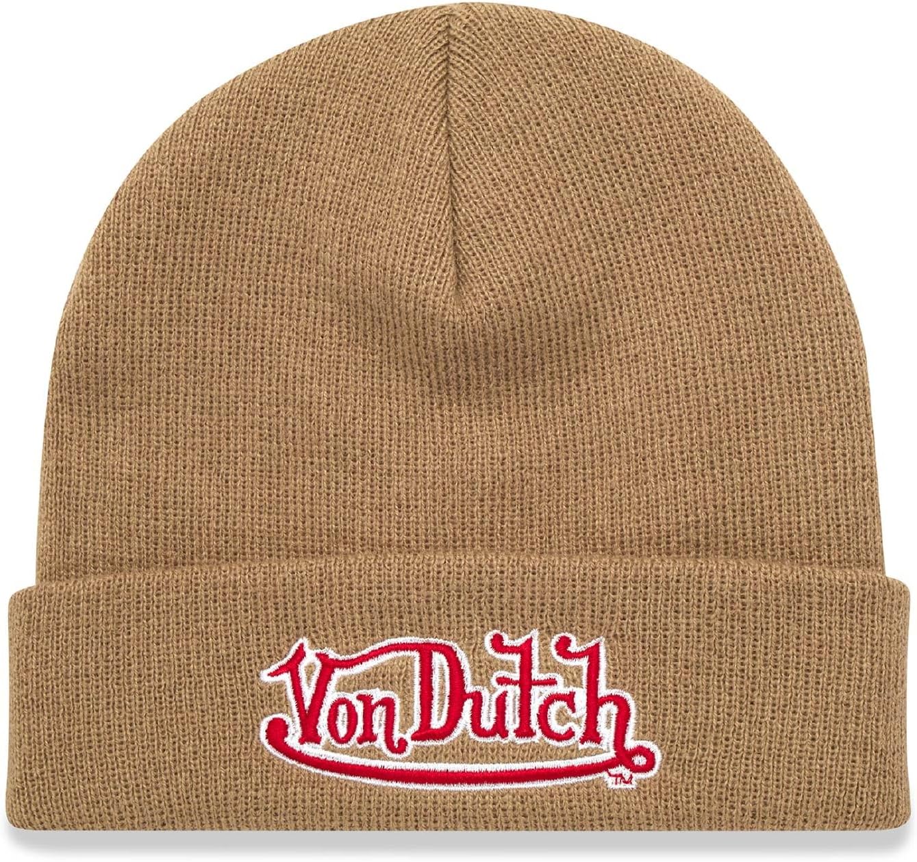 Von Dutch Womens Beanie Hat - Cozy Cuffed Knit Skull Cap