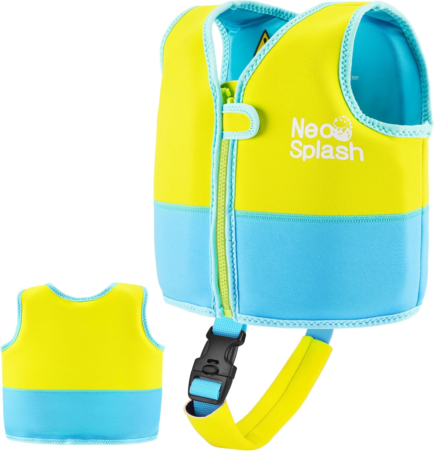 Kids Swim Vest Neoprene Swimming Aid for Ages 1-6 with Safety Strap