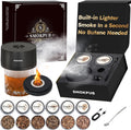 Electric Whiskey Smoker Kit Built-in Lighter - Rechargeable Cocktail