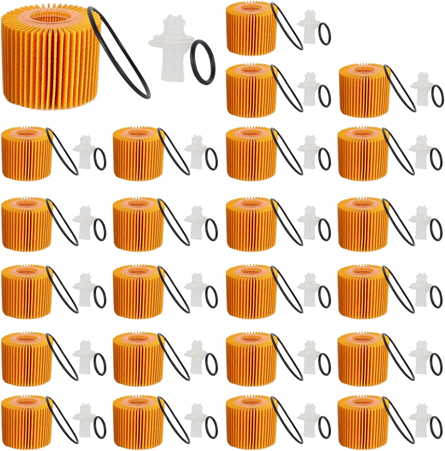 24PCS Engine Oil Filter Kit for Toyota and Lexus Vehicles