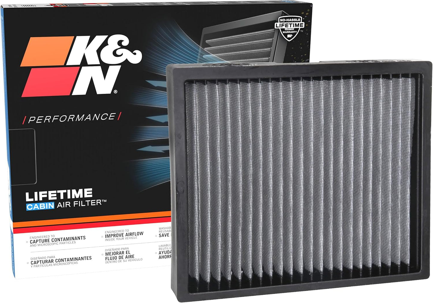 K&N LIFETIME Cabin Air Filter for Acura/Buick/Chevrolet/Cadillac