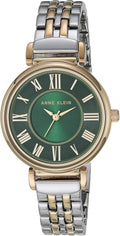Anne Klein Women's Bracelet Watch - Green Dial, Two-Tone Bracelet