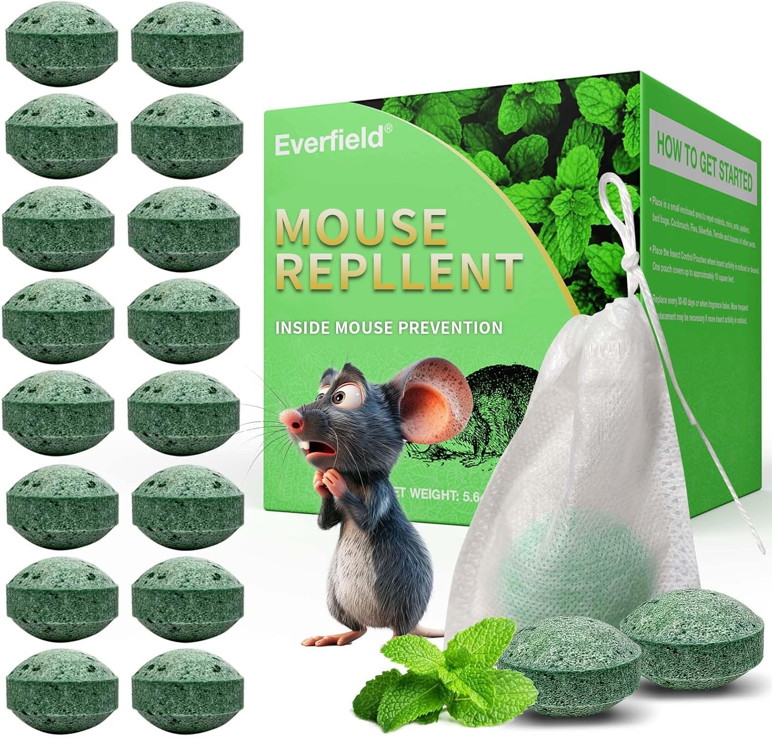 Indoor Mouse Repellent x24 - EverField Protection