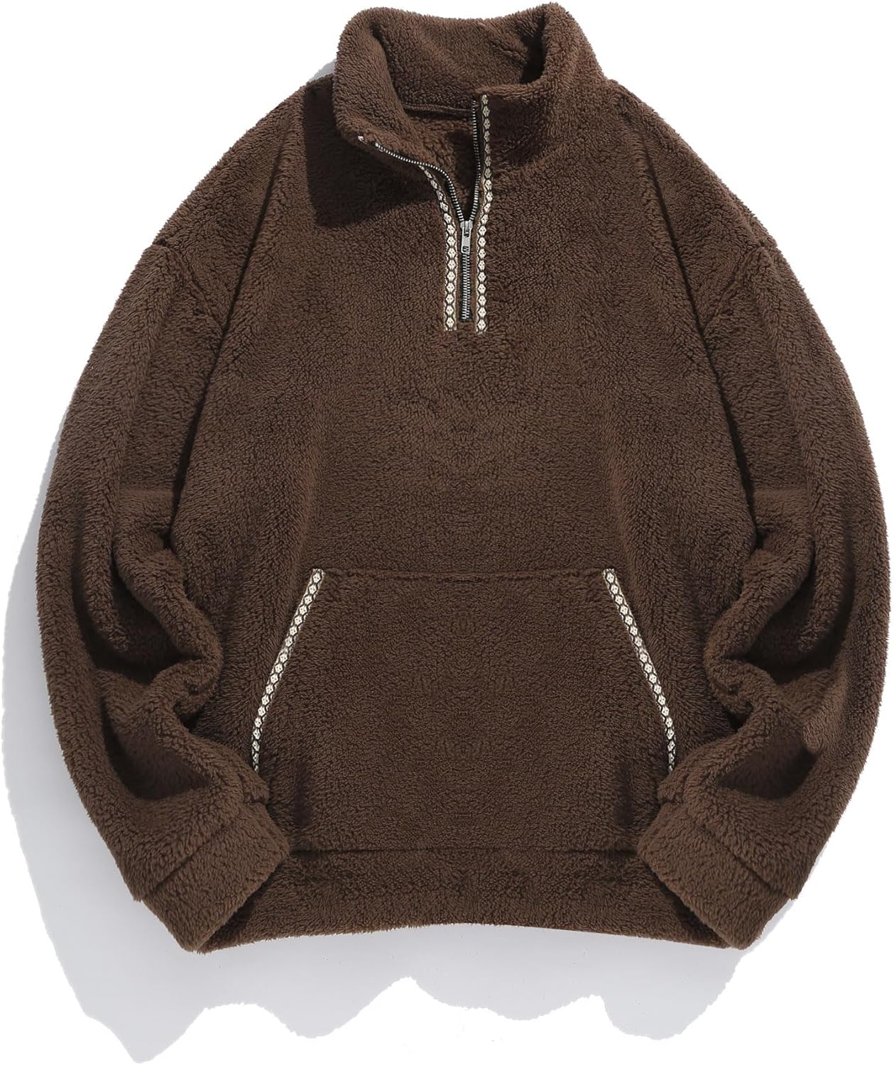 ZAFUL Men 1/4 Zipper Sweatshirt for Chic Winter Style