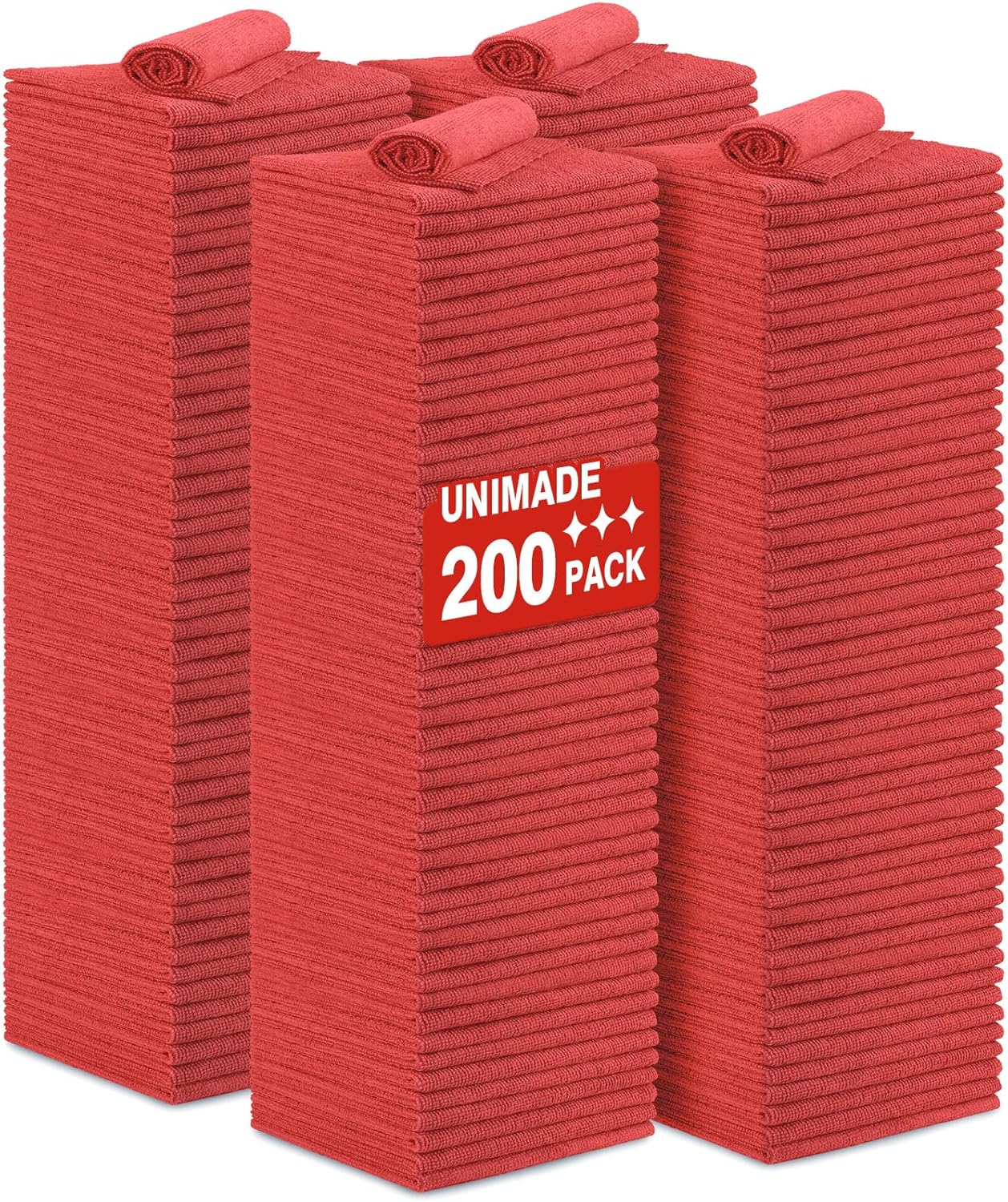 Shop Towel Rag 200 Pack Microfiber Cleaning Cloths for All Uses