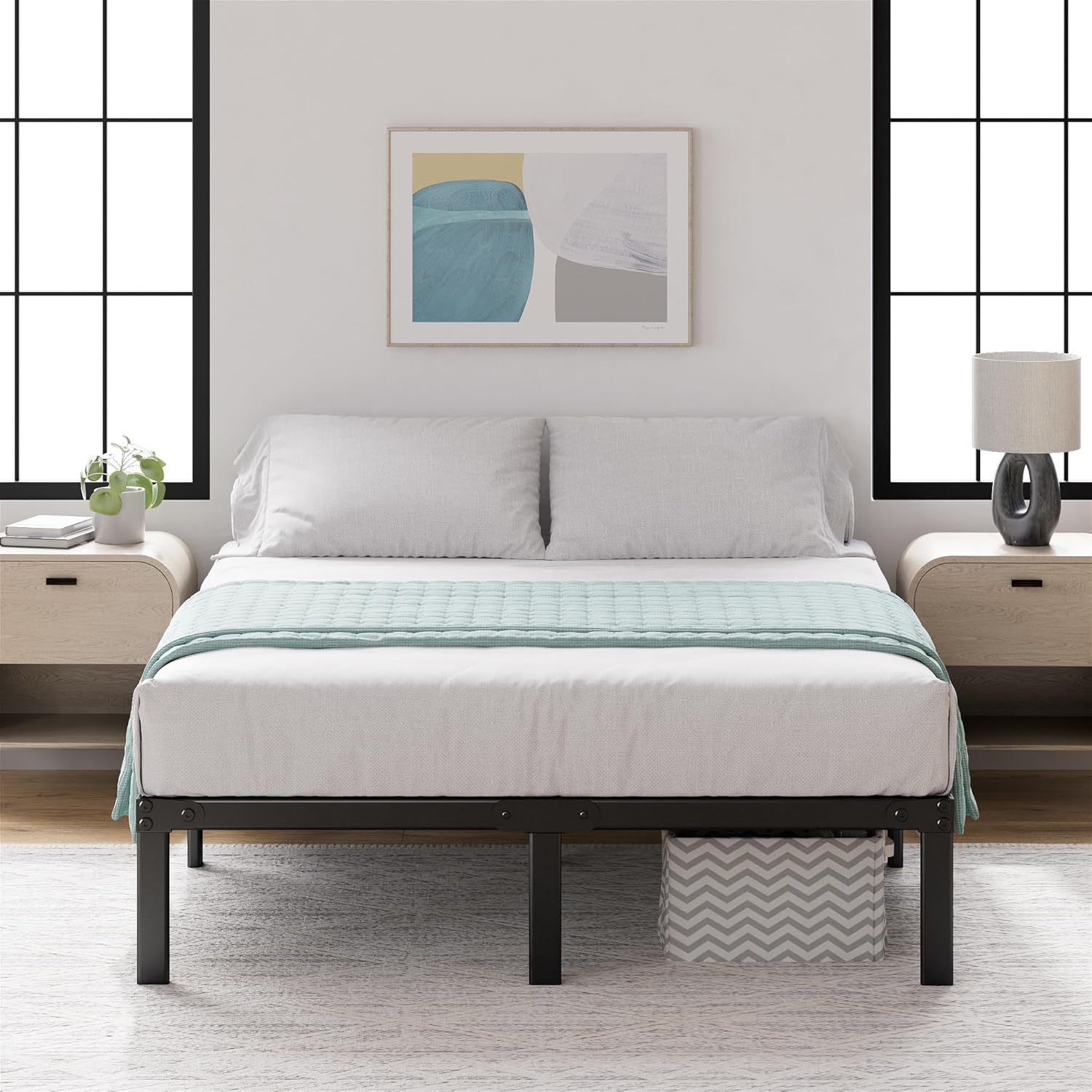 Zinus Yelena 14 Inch Metal Platform Bed Frame for Modern Style
