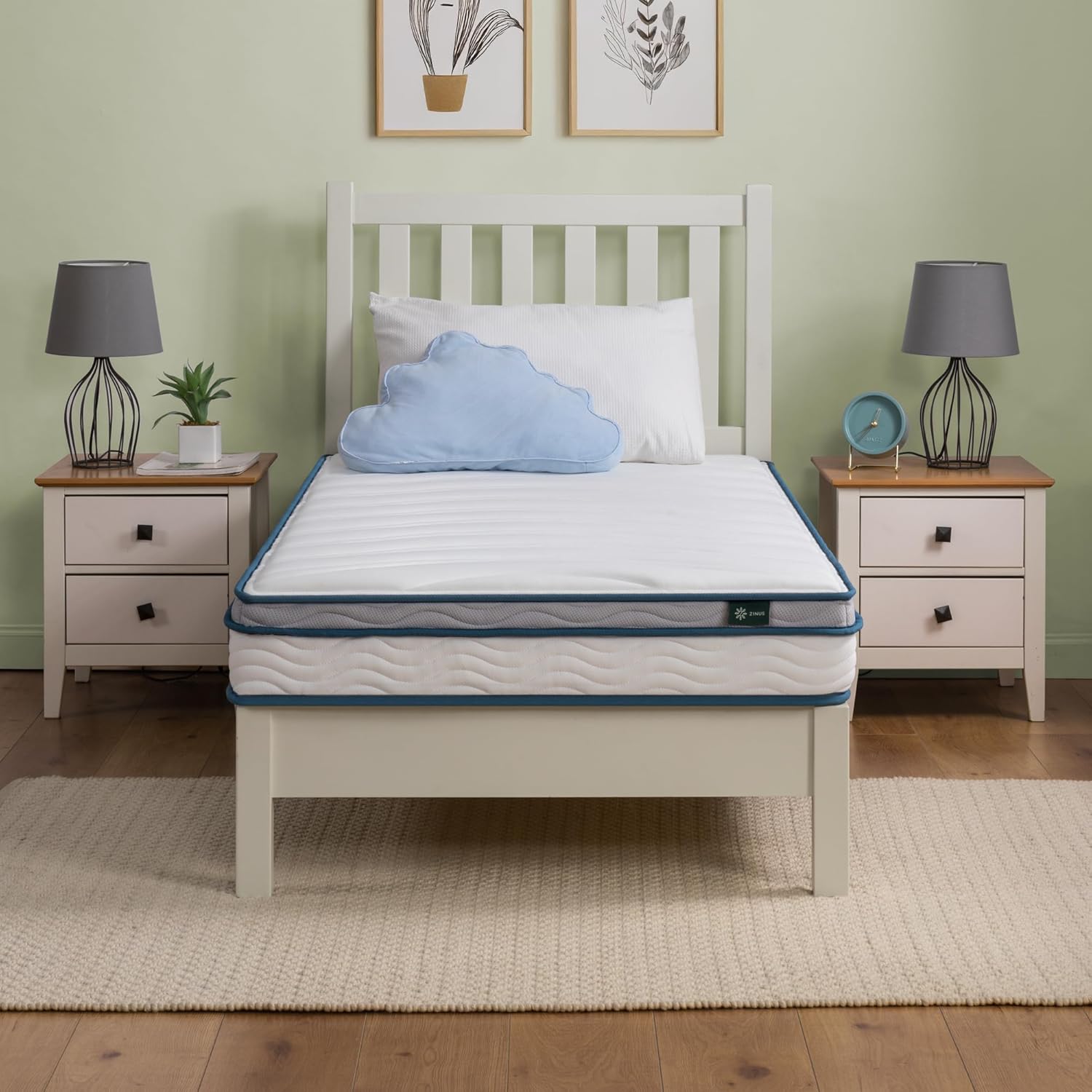 Zinus 6 Inch Spring Sensation Hybrid Mattress for Comfort