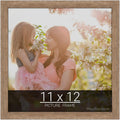 wallsthatspeak 11x12 Brown Barnwood Picture Frame - Rustic Puzzle