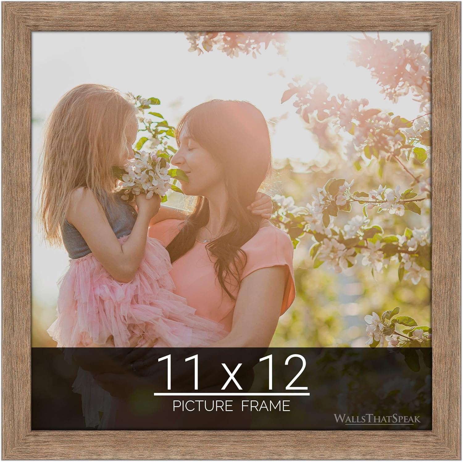 Brown Barnwood Picture Frame for Puzzles and Artwork Display