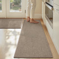 Kitchen Mats for Floor Set of 2 PCS - Non Slip Absorbent Sink Rugs