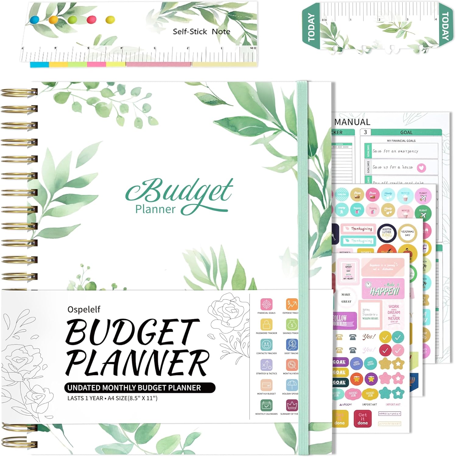 Ospelelf 2025 Budget Planner - Expense Tracker & Organizer